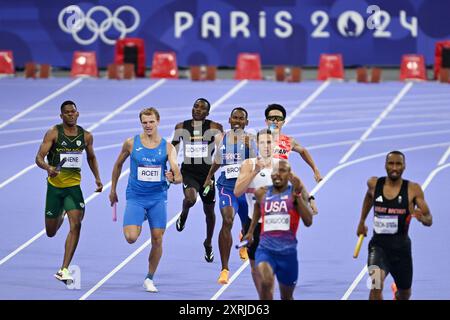 Saint-Denis, France. Credit: MATSUO. 10th Aug, 2024. Kaito Kawabata (JPN) Athletics : Men's 4400m Final during the Paris 2024 Olympic Games at Stade de France in Saint-Denis, France. Credit: MATSUO .K/AFLO SPORT/Alamy Live News Stock Photo