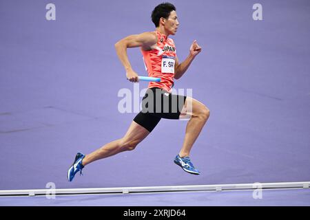 Saint-Denis, France. Credit: MATSUO. 10th Aug, 2024. Fuga Sato (JPN) Athletics : Men's 4400m Final during the Paris 2024 Olympic Games at Stade de France in Saint-Denis, France. Credit: MATSUO .K/AFLO SPORT/Alamy Live News Stock Photo