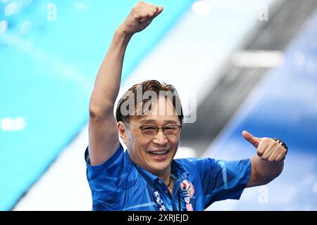 Saint-Denis, France. Credit: MATSUO. 10th Aug, 2024. Suei Mabuchi Diving : Men's Synchronised 10m Platform Final during the Paris 2024 Olympic Games at Aquatics Centre in Saint-Denis, France. Credit: MATSUO .K/AFLO SPORT/Alamy Live News Stock Photo