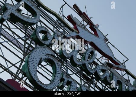 The iconic Old Town Portland Oregon neon sign Stock Photo