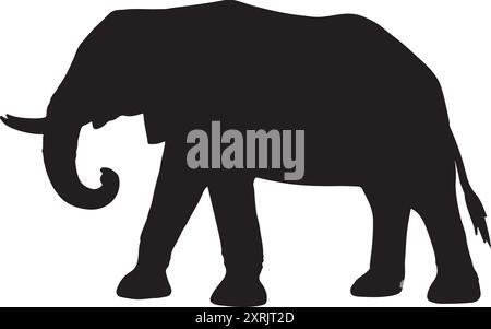 ELEPHANT SILHOUETTE Stock Vector