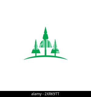 Pine Tree logo Vector Design Stock Vector