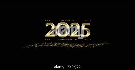 Embracing the Future Welcome 2025 with Open Arms Stock Vector