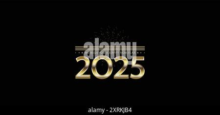 Embracing the Future Welcome 2025 with Open Arms Stock Vector