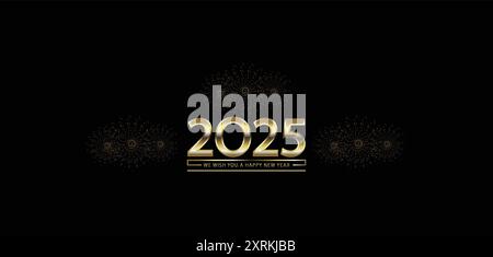 Embracing the Future Welcome 2025 with Open Arms Stock Vector