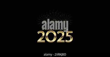 Embracing the Future Welcome 2025 with Open Arms Stock Vector