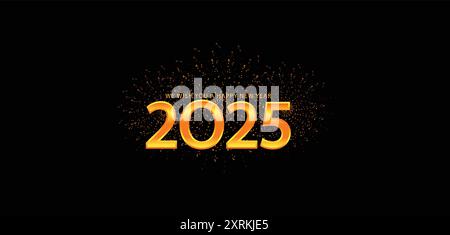 Embracing the Future Welcome 2025 with Open Arms Stock Vector