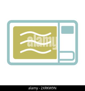 Microwave vector icon. Electric kitchen appliance. Graph symbol for cooking web site design, logo, app, UI Stock Vector