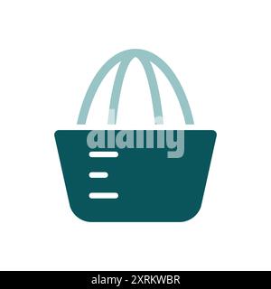 Lemon squeezer vector icon. Kitchen appliance. Graph symbol for cooking web site design, logo, app, UI Stock Vector