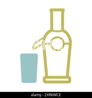 Electric juicer vector icon. Kitchen appliance. Graph symbol for cooking web site design, logo, app, UI Stock Vector