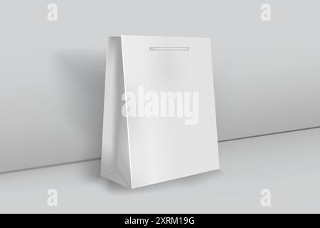 Craft bag mockup vector illustration Stock Vector