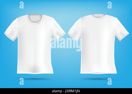 t shirt mockup design template vector Stock Vector