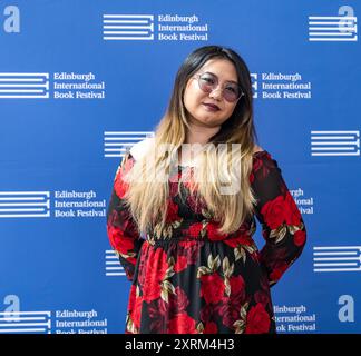 Edinburgh, Scotland, UK, 11 August 2024. Edinburgh International Book Festival: Rising star of BookTok, Molly X Chang brings a fresh take to the romantasy world. She talks about her debut novel, To Gaze Upon Wicked Gods Credit: Sally Anderson/Alamy Live News Stock Photo