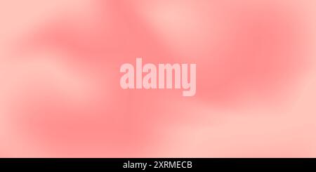 Rose gold gradient background for wide web header, banner design. Abstract smooth luxury gradient background, web poster. Vector EPS Stock Vector