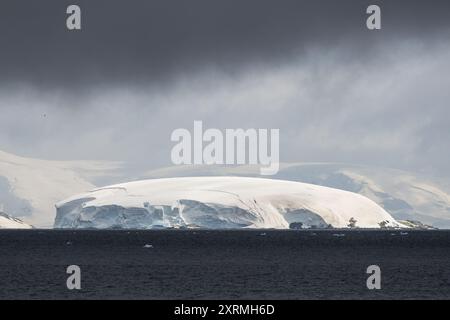 Antarctic iceberg in south polar ocean Stock Photo