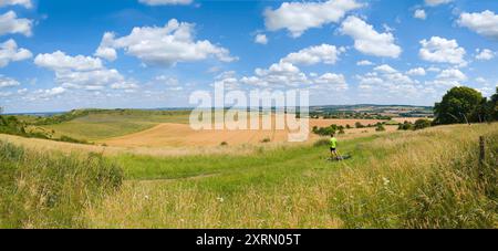 View from Ivinghoe Beacon hills, Bucks, UK, looking approx North-East Stock Photo