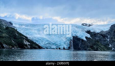 Blackstone Glacier - Prince William Sound, Alaska Stock Photo