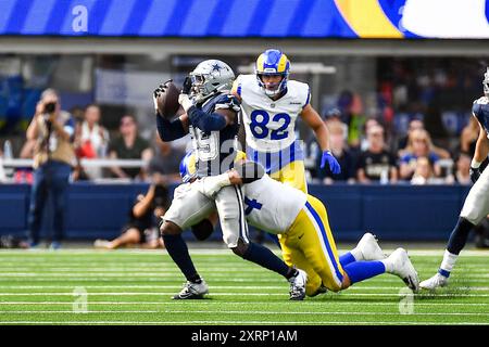 Inglewood, California, USA. August 11, 2024 Inglewood, CA.Dallas Cowboys safety Emany Johnson (39) in action during the NFL Preseason football game against the Dallas Cowboys.Mandatory Photo Credit: Louis Lopez/Cal Sport Media Credit: Cal Sport Media/Alamy Live News Stock Photo