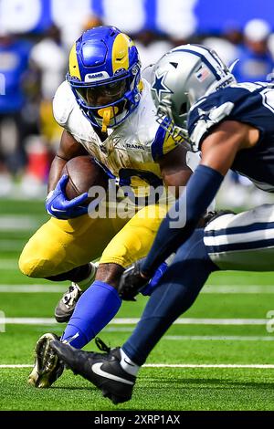 Inglewood, California, USA. August 11, 2024 Inglewood, CA.Los Angeles Rams running back Boston Scott (30) in action during the NFL Preseason football game against the Dallas Cowboys.Mandatory Photo Credit: Louis Lopez/Cal Sport Media Credit: Cal Sport Media/Alamy Live News Stock Photo