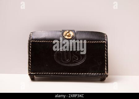 Leather Ammunition Case Stock Photo