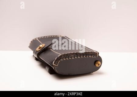 Leather Ammunition Case Stock Photo