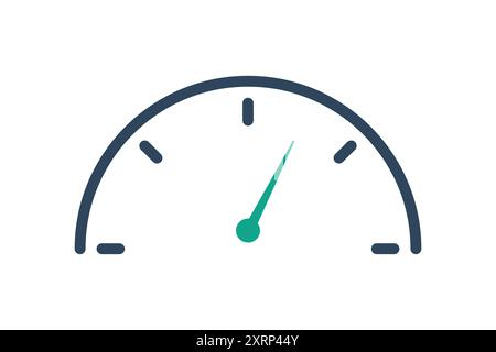 Gauge icon. icon related to technology. line icon style. data analytics elements vector illustration Stock Vector