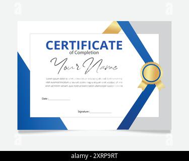 Illustration certificate design stock vector template Stock Vector