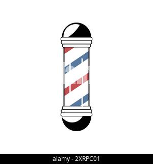 barber shop pole vector design Stock Vector