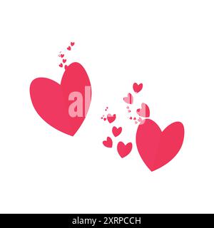 Creative heart shape vector design Stock Vector