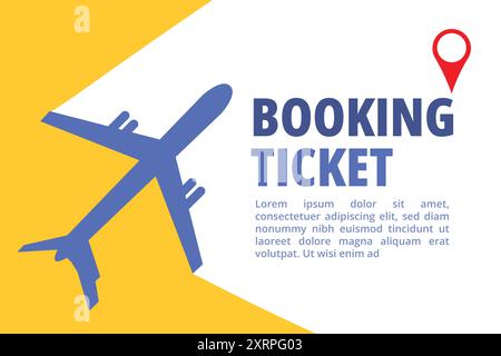 Message in the Sky Airplane with a Sign vector Stock Vector