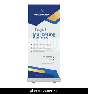 Company rollup banner vector design template Stock Vector