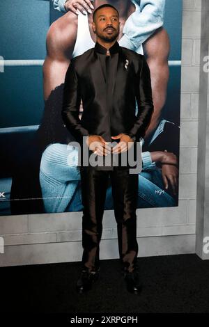 February 27, 2023, Los Angeles, Ca, USA: LOS ANGELES - FEB 28: Michael B Jordan at the CREED III Los Angeles Premiere at the TCL Chinese Theater IMAX on February 28, 2023 in Los Angeles, CA. (Credit Image: © Kay Blake/ZUMA Press Wire) EDITORIAL USAGE ONLY! Not for Commercial USAGE! Stock Photo