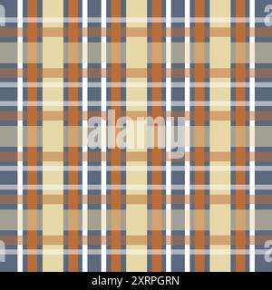 Flannel Gingham Checkered Pattern Background Stock Vector