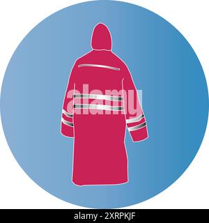 raincoat icon vector illustration symbol design Stock Vector