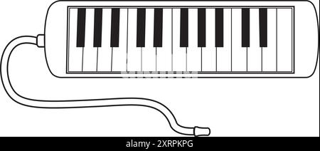 Piano logo design vector illustration Stock Vector
