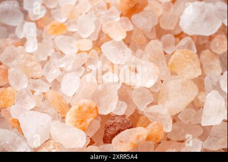 macro photo of Himalayan salt Stock Photo
