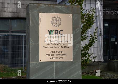 WRC Lansdowne House, Lansdowne Road, Dublin, Ireland, 11th November 2023. WRC signage where the Labour Court sits. Stock Photo