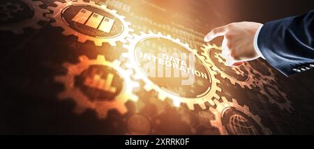 Inscription Data Integration. Internet concept. Industrial and smart technology 2024 Stock Photo