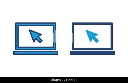 Laptop icon vector. computer icon vector Stock Vector
