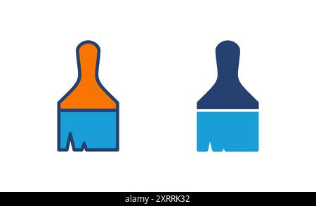 Paint icon vector. paint brush icon vector. paint roller icon vector Stock Vector