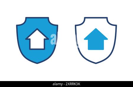 home insurance icon vector. home protection icon Stock Vector