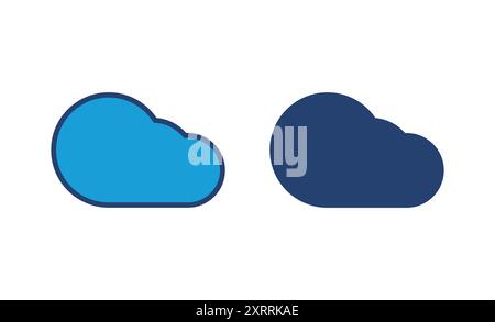 cloud icon vector. cloud vector icon Stock Vector