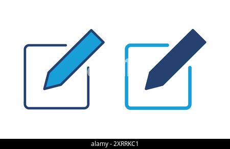 Edit icon vector. edit document icon. edit text icon. pencil. sign up Stock Vector
