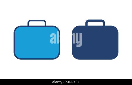 Briefcase icon vector. suitcase icon. luggage symbol. Stock Vector
