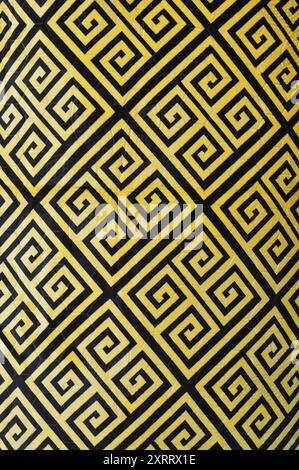 Seamless black and gold pattern background Stock Photo