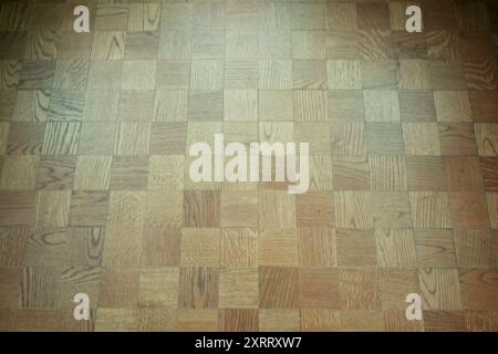 Modern Checkered Wood Floor Background Stock Photo