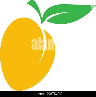 Mango icon logo design template Stock Vector