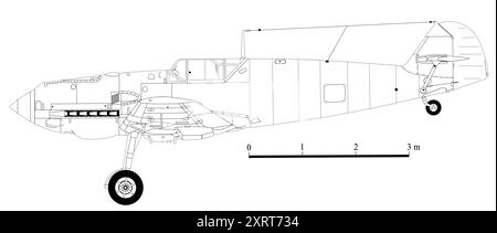 Messerschmitt Bf 109E-7 Stock Photo