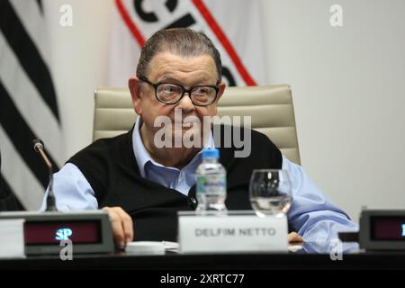 ***ATTENTION EDITOR FILE PHOTO FROM 20/06/2016*** - Delfim Netto dies in SP at the age of 96 in the file photo former minister Delfim Netto, during a meeting with José Serra, Minister of Foreign Affairs at the Fiesp headquarters in the Paulista Avenue region Credit: Brazil Photo Press/Alamy Live News Stock Photo