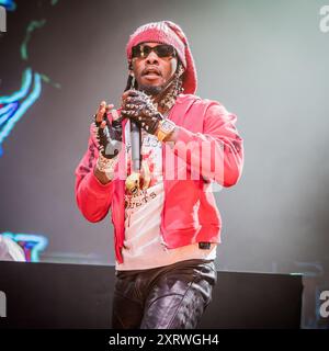 Offset performing live in July 2024 Stock Photo